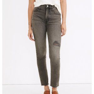 Madewell Perfect Vintage Jean in Cosner Wash: Knee-Rip Edition, size 29